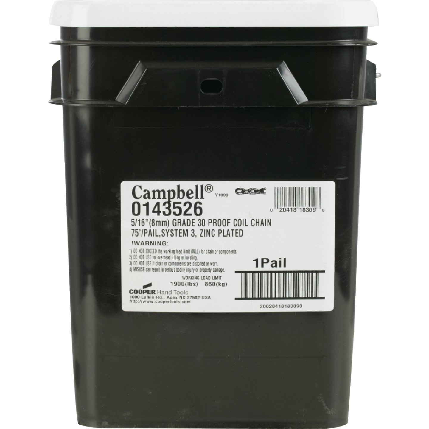 Campbell 5/16 In.75 Ft. Zinc-Plated Low-Carbon Steel Coil Chain Image 2