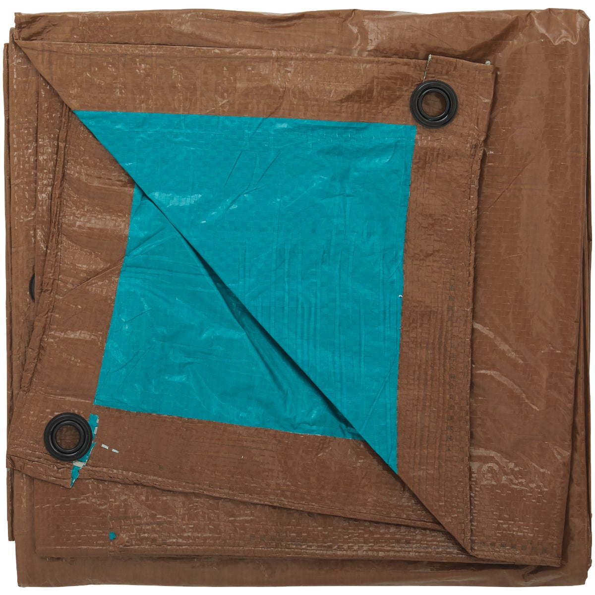 Do it Best 1 Side Green/1 Side Brown Woven 5 Ft. x 7 Ft. Medium Duty Poly Tarp Image 3