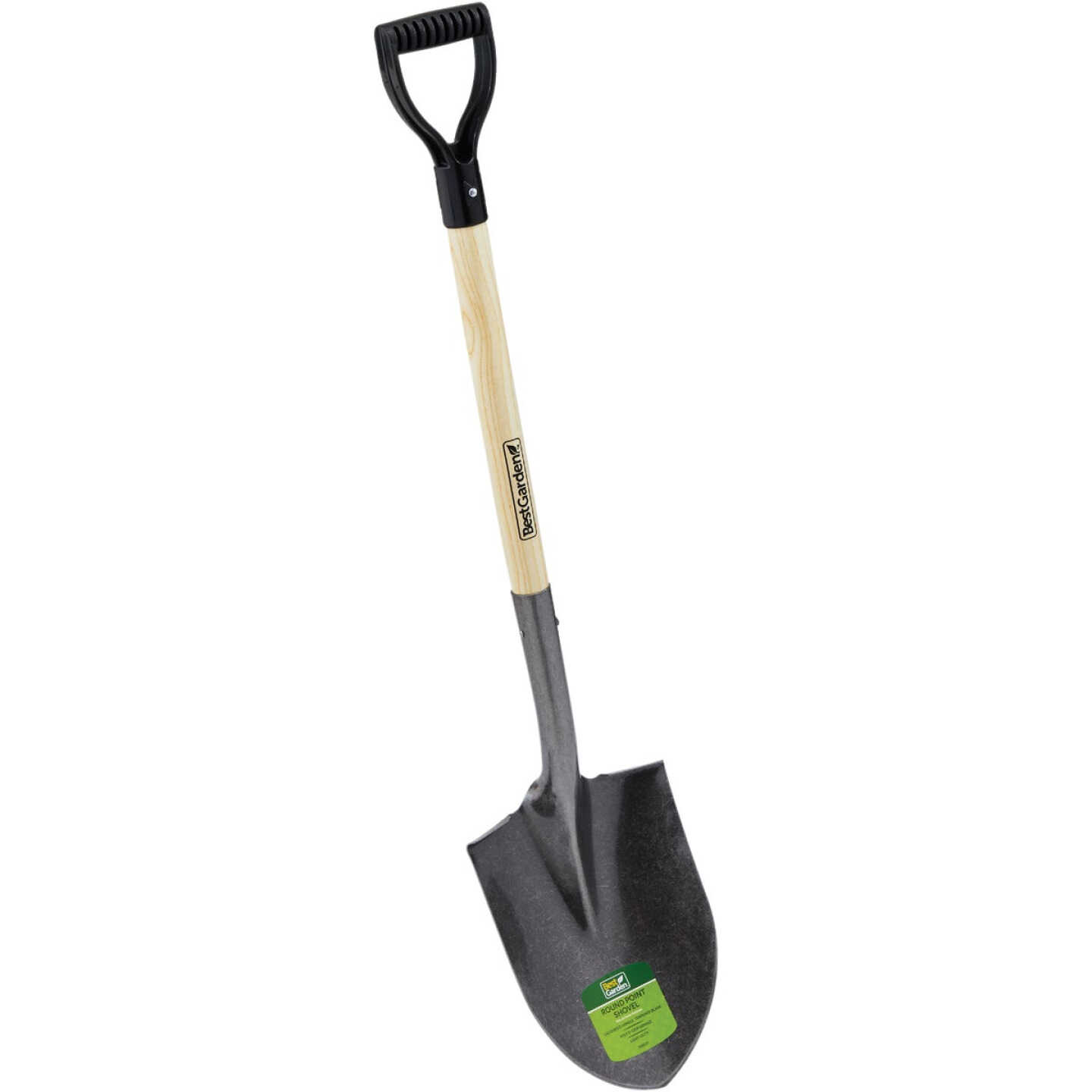 Best Garden 28 In. Wood D-Handle Round Point Shovel Image 1