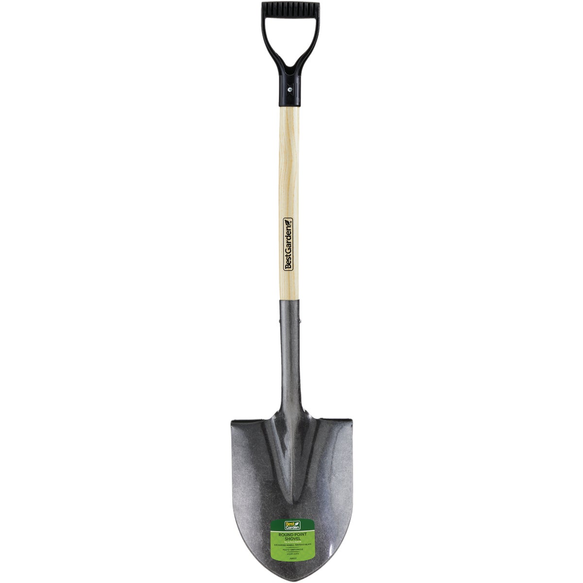 Best Garden 28 In. Wood D-Handle Round Point Shovel Image 2