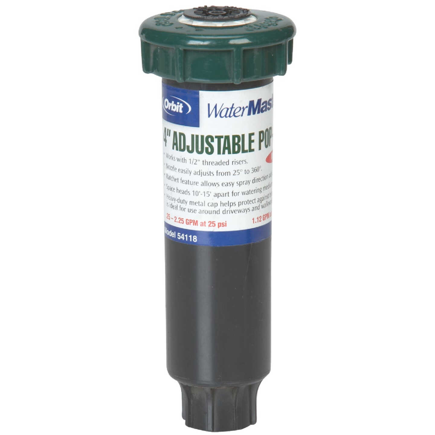 Orbit 4 In. Professional Series HT Spray Head with 15 Ft. Adjustable Nozzle Image 1