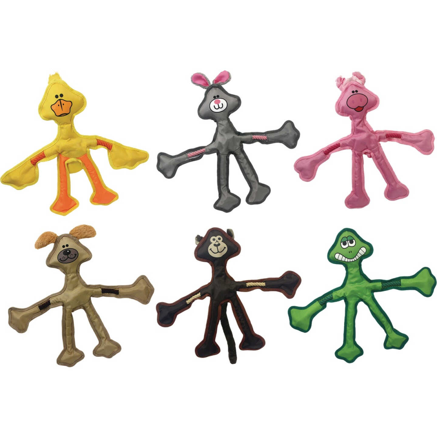 Multipet Skele-Ropes 15 In. Tug Rope Dog Toy Image 1