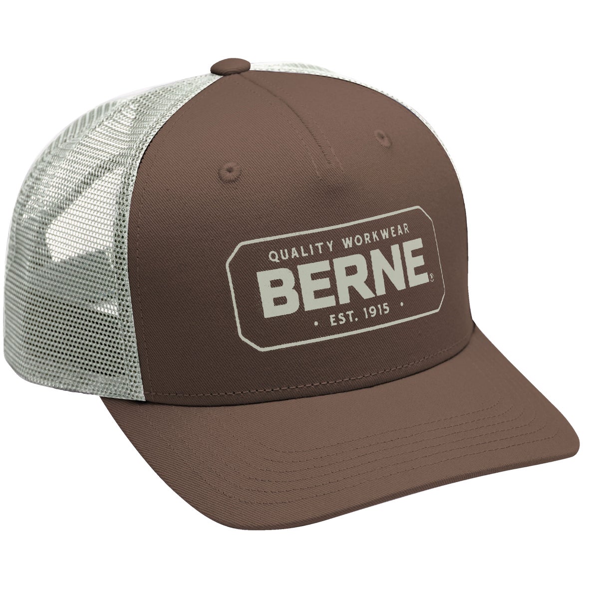 Berne Bitter Chocolate Badge Logo Trucker Cap