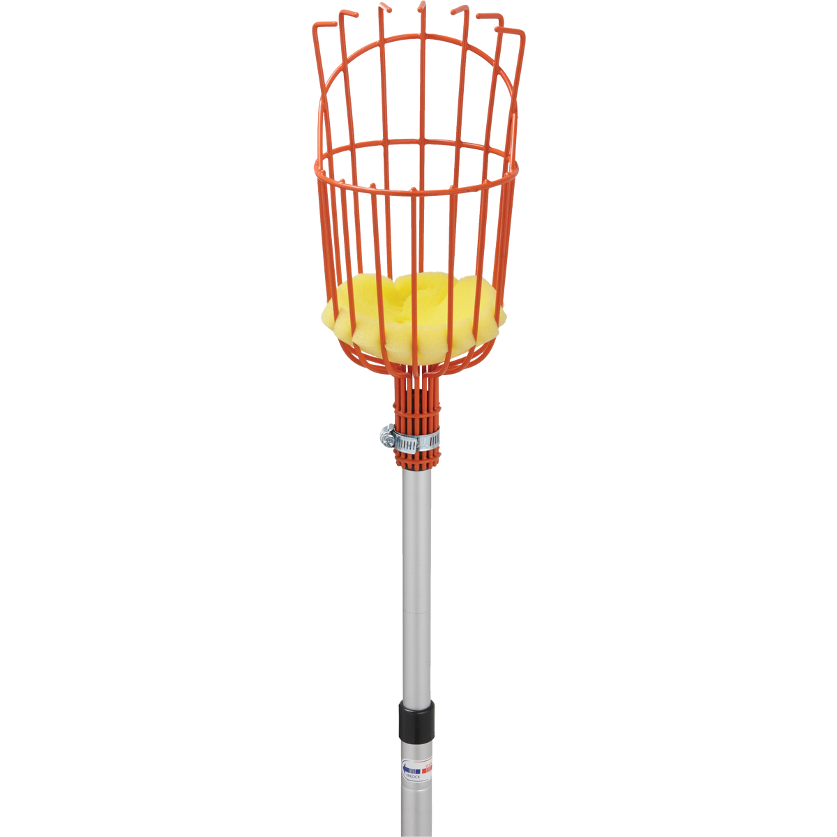 Best Garden Basket with Long Handle Enameled Steel Aluminum Fruit Picker
