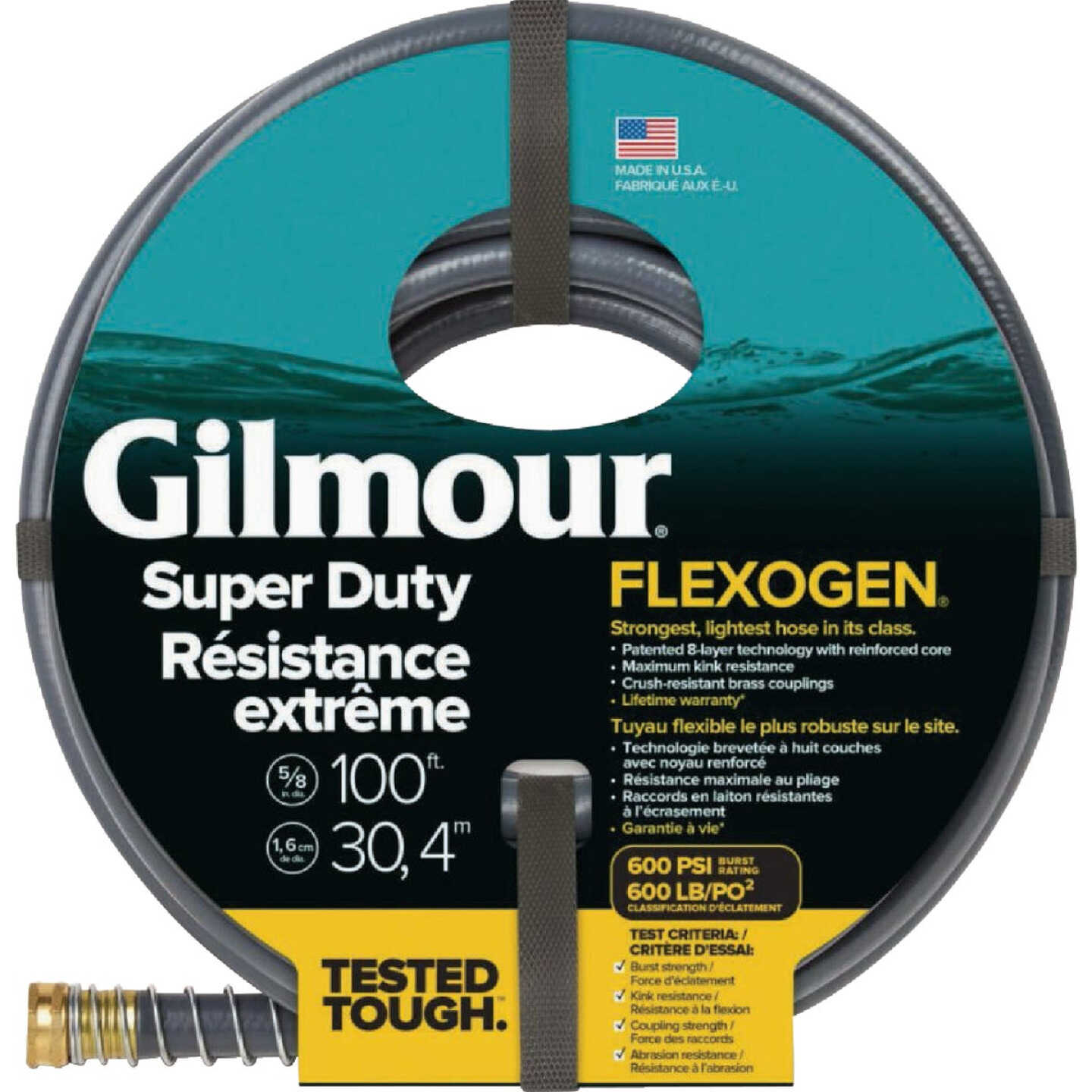 Gilmour Flexogen 5/8 In. Dia. x 100 Ft. L. Super Duty Garden Hose Image 1