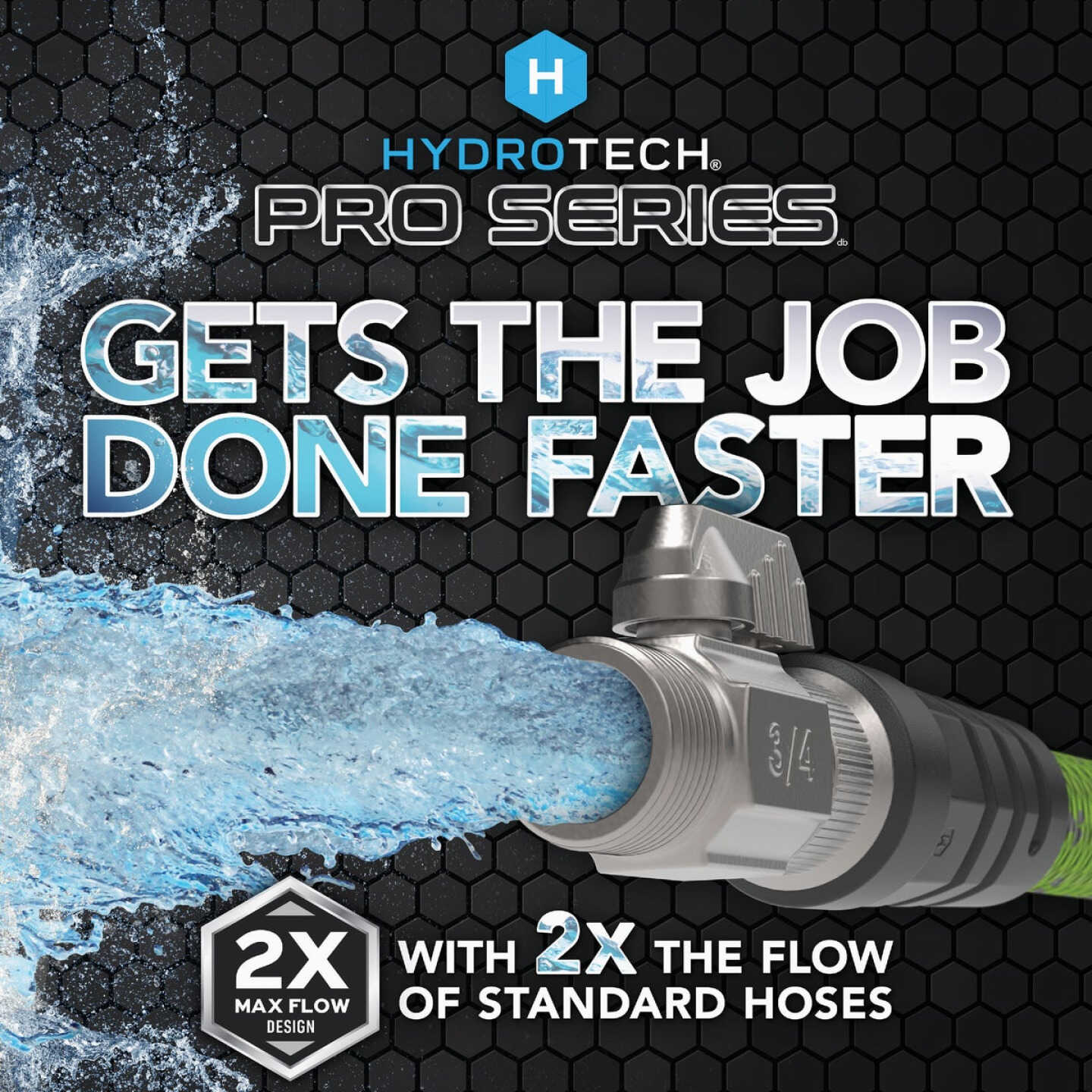 Hydrotech 3/4 In. Dia. x 50 Ft. Green Expandable Burst Proof Hose Image 2