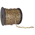 Campbell #19 82 Ft. Brass-Plated Low-Carbon Steel Craft Chain Image 1