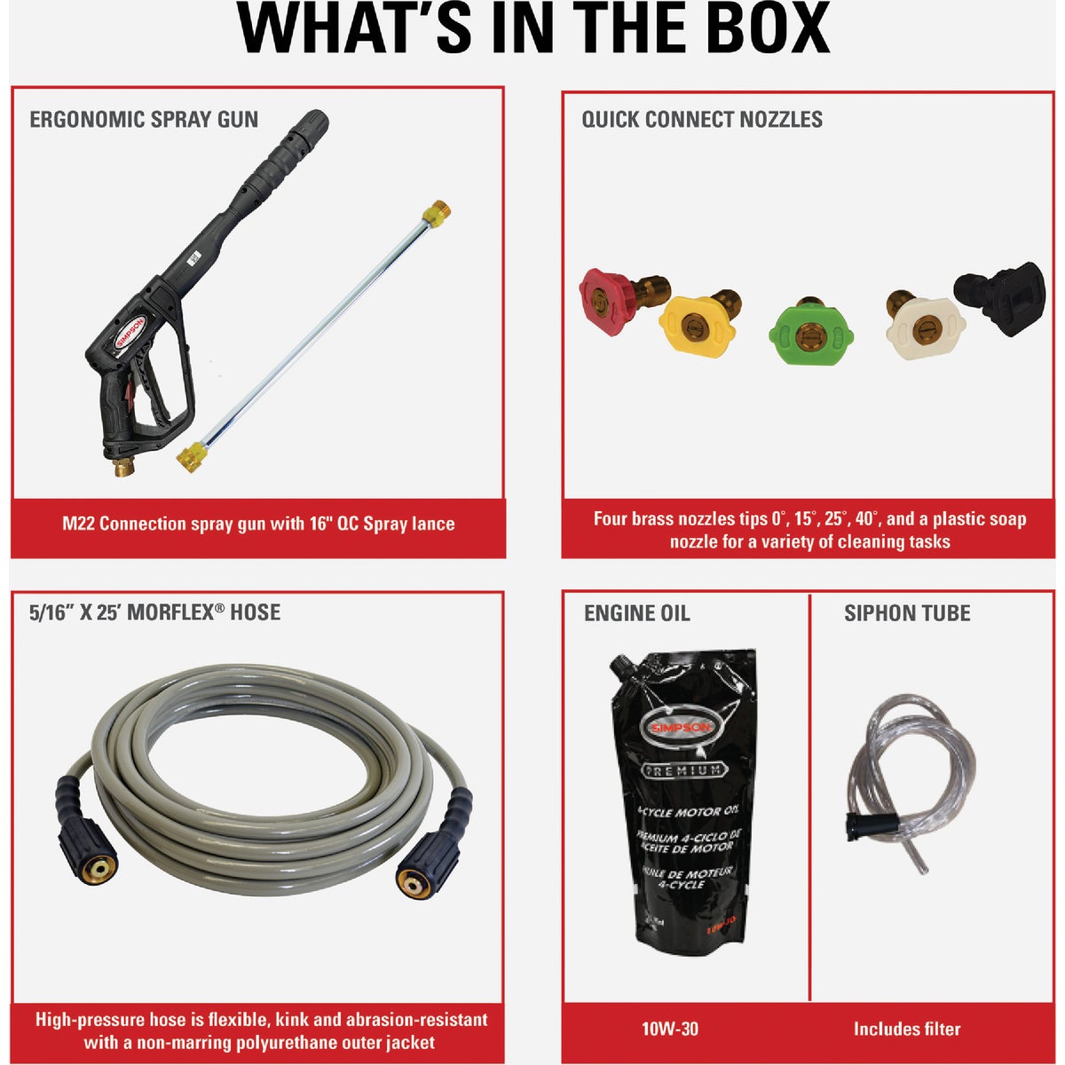 Simpson PowerShot 3500 psi 2.5 GPM Cold Water Professional Gas Pressure Washer Image 2