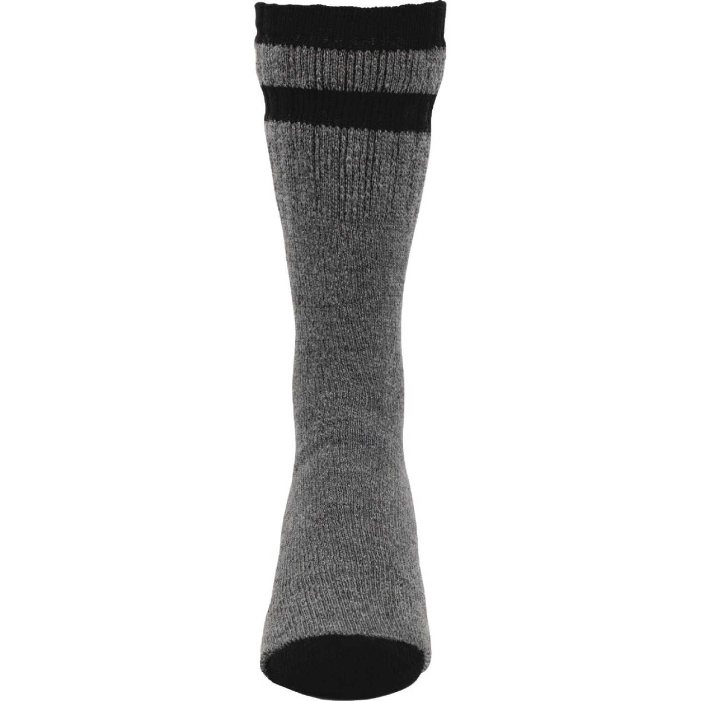 Railroad Sock Men's Black Stripe Wool Sock Image 1