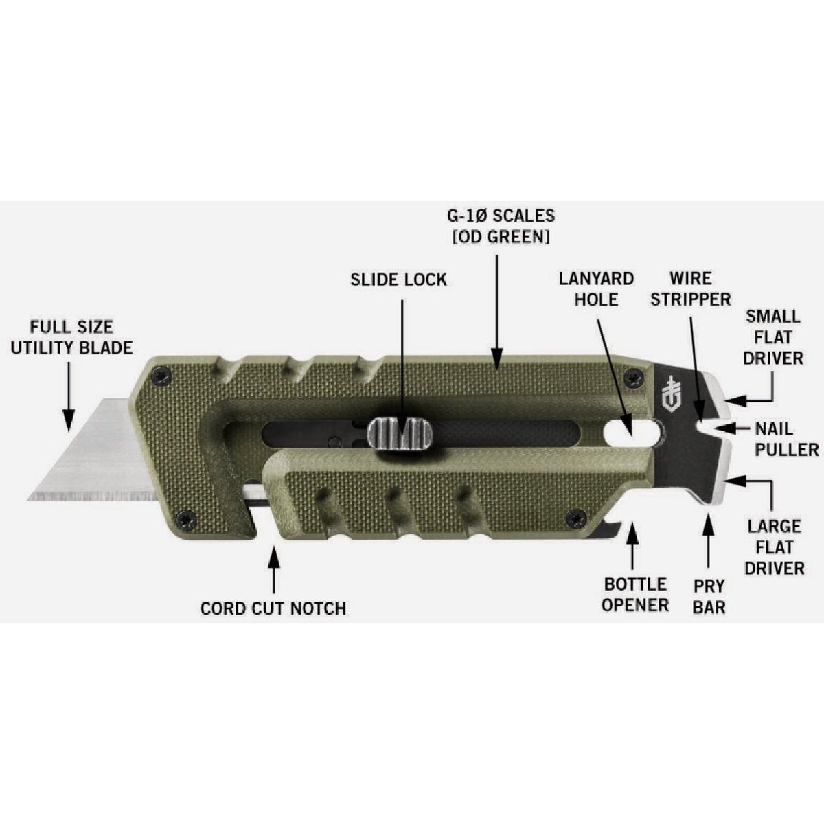Gerber Prybrid 8-In-1 Stainless Steel Hybrid Multi-Tool Image 3