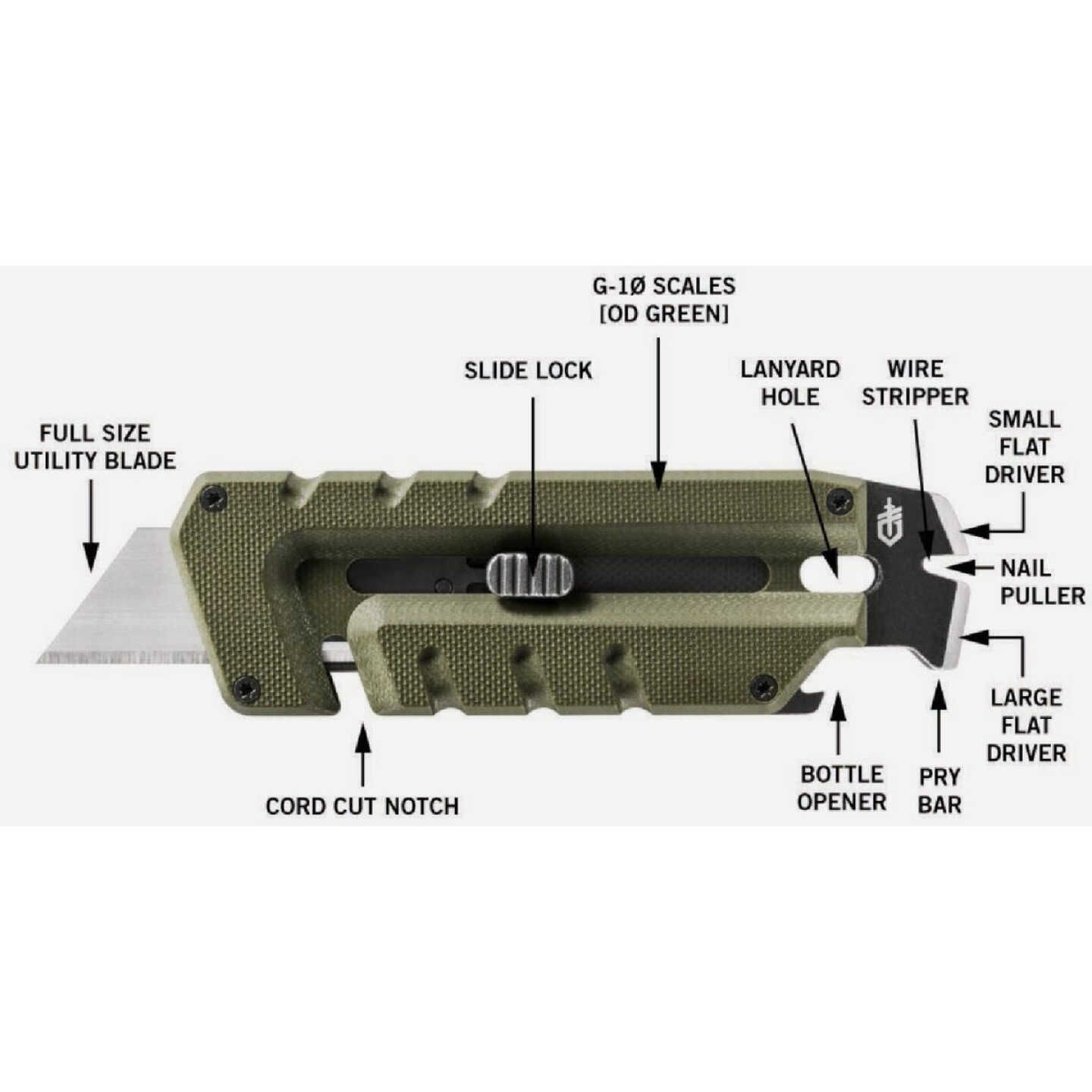 Gerber Prybrid 8-In-1 Stainless Steel Hybrid Multi-Tool Image 3