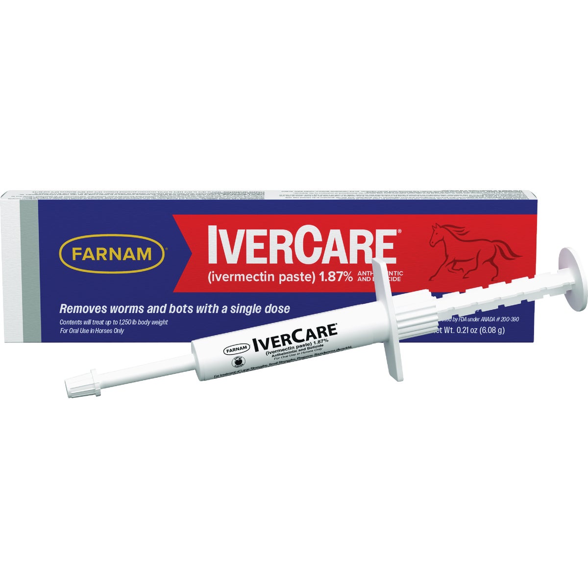 IverCare 0.21 Oz. Ivermectin 1.87% EQ Dewormer Paste