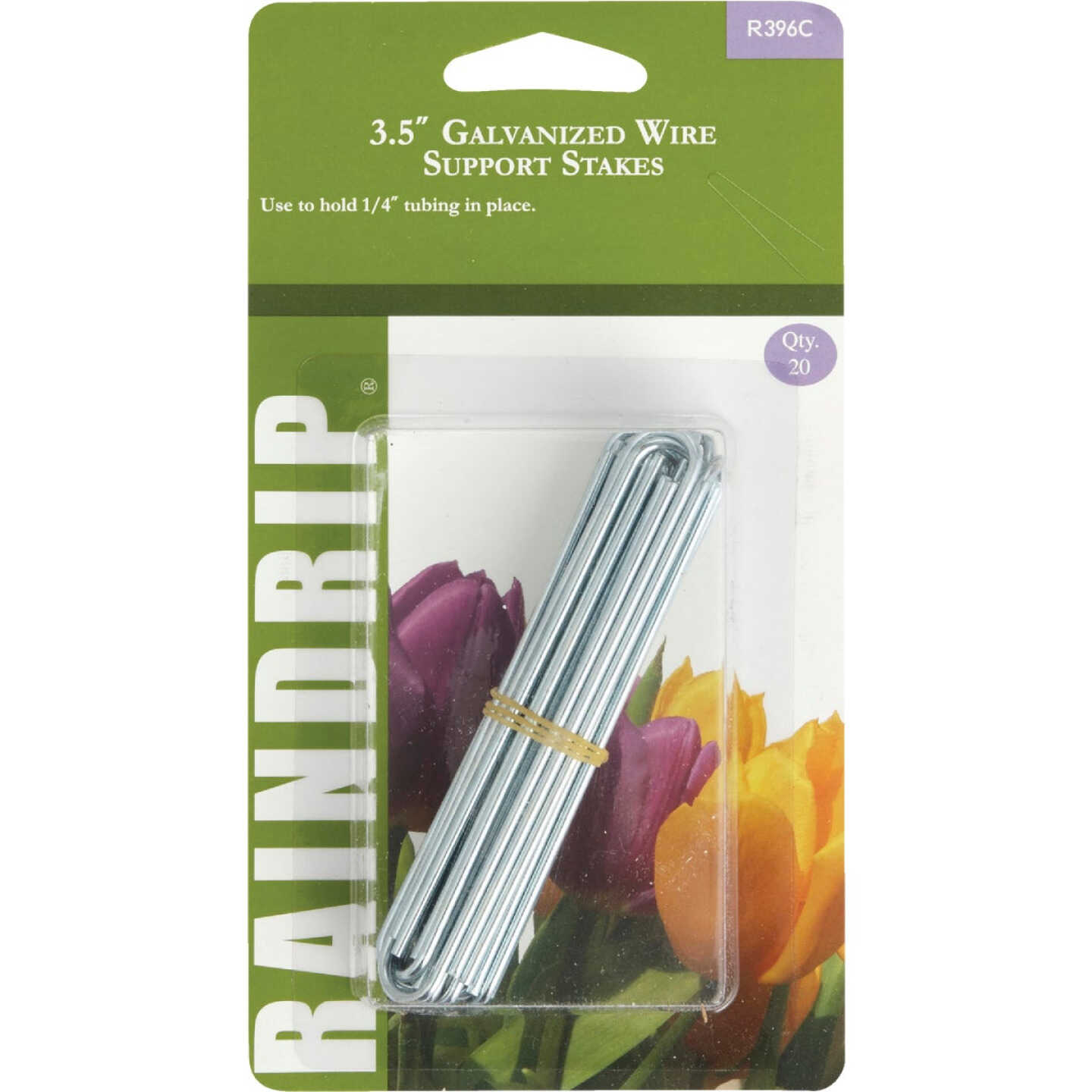 Raindrip 1/4 In. Tubing Galvanized Wire U-Support Stake (20-Pack) Image 1