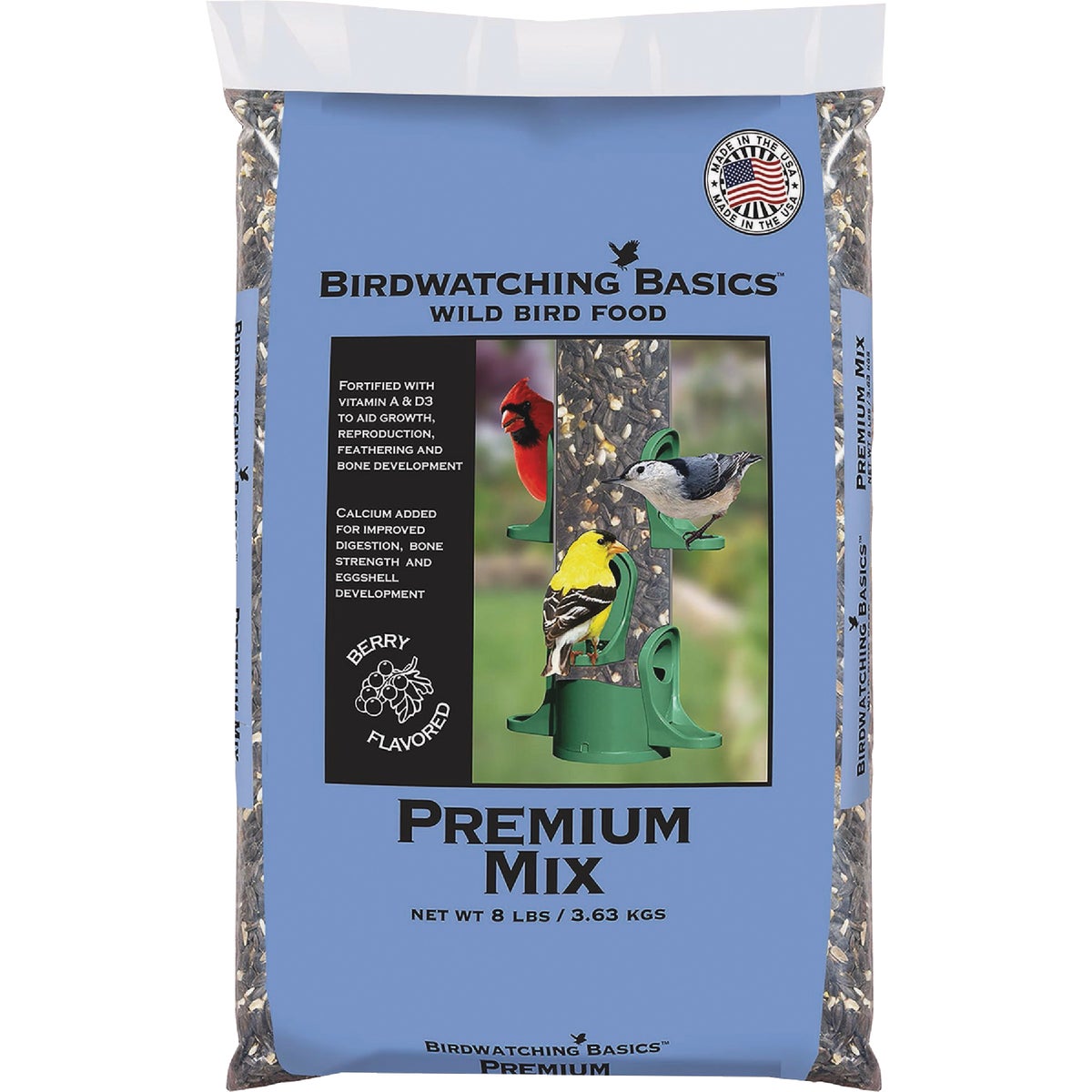Birdwatching Basics 8 Lb. Premium Blend Wild Bird Food