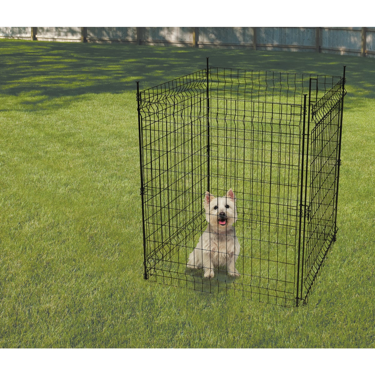 Best Garden 36 In. W. x 44 In. H. Black Powder-Coated Steel Multi Purpose Fence Panel Image 2