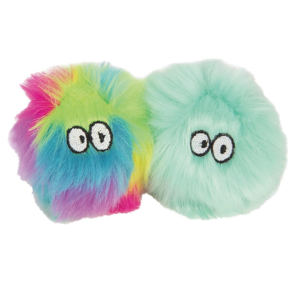 SmartyKat Fuzzy Friends Plush Catnip Ball Cat Toy (2-Pack) Image 3