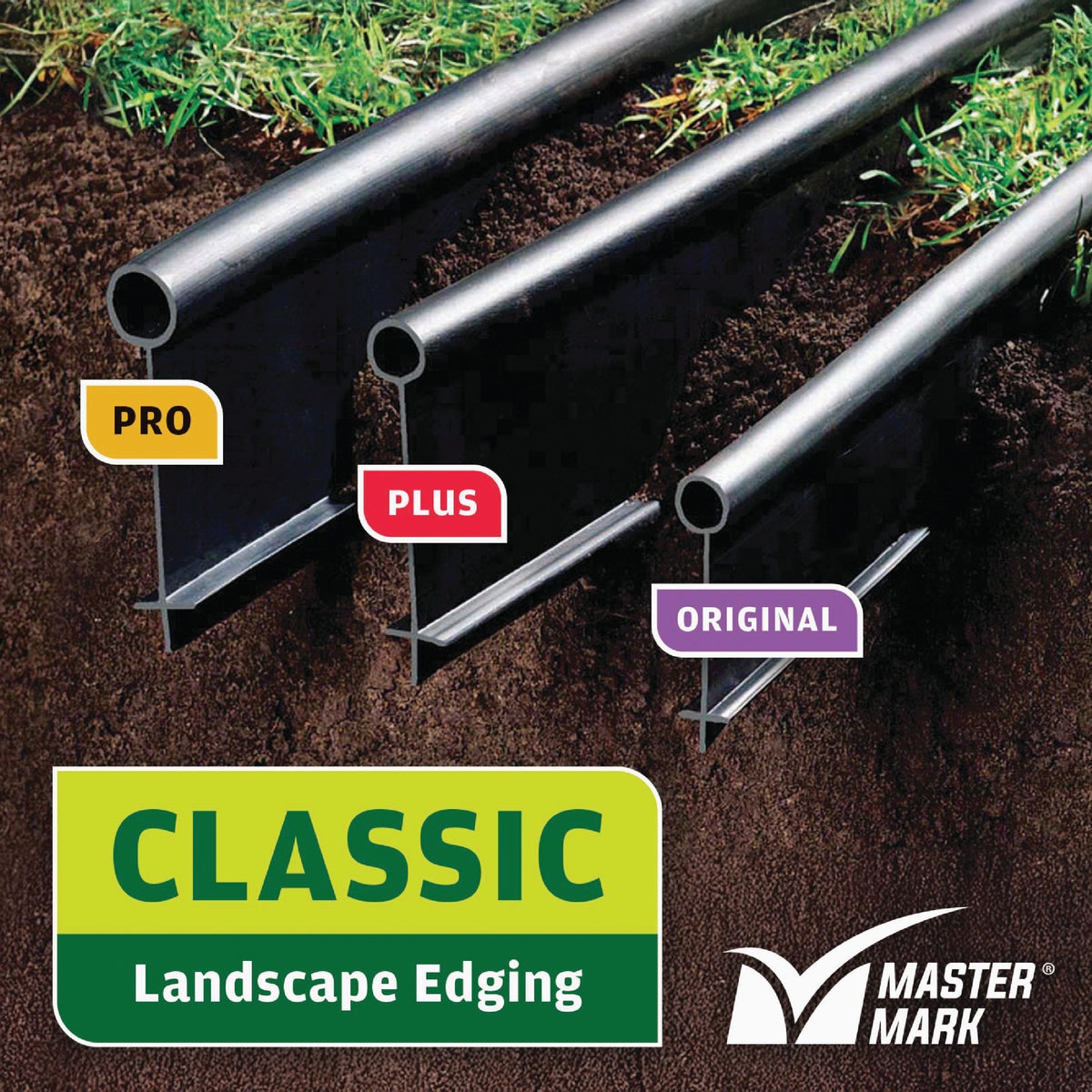 Master Mark Original 3.5 In. H. x 20 Ft. L. Black Plastic Lawn Edging Image 3
