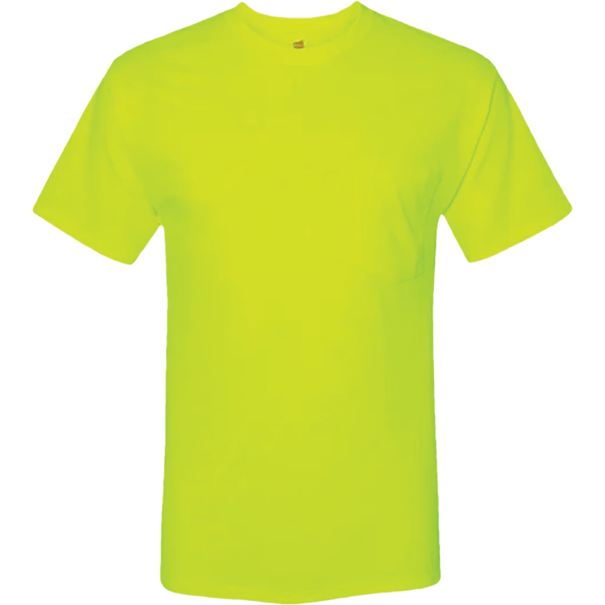 Hanes Men's 2XL Safety Green Workwear T-Shirt (2-Pack) Image 1