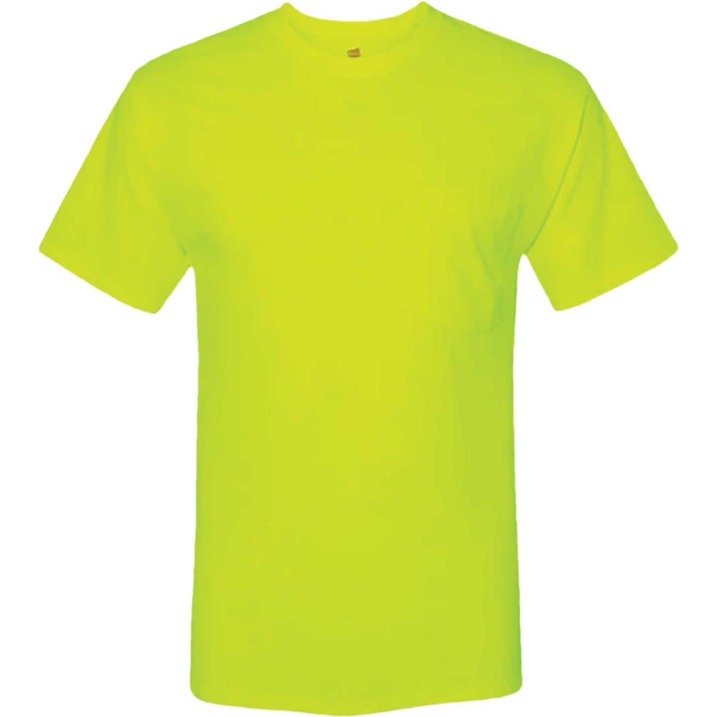 Hanes Men's 2XL Safety Green Workwear T-Shirt (2-Pack) Image 1