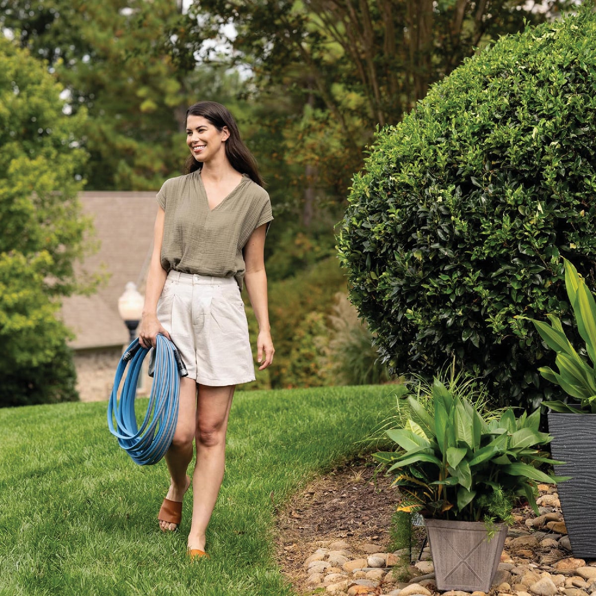 FITT HIFLO 1/2 In. x 25 Ft. Lightweight & Compact Garden Hose Image 4