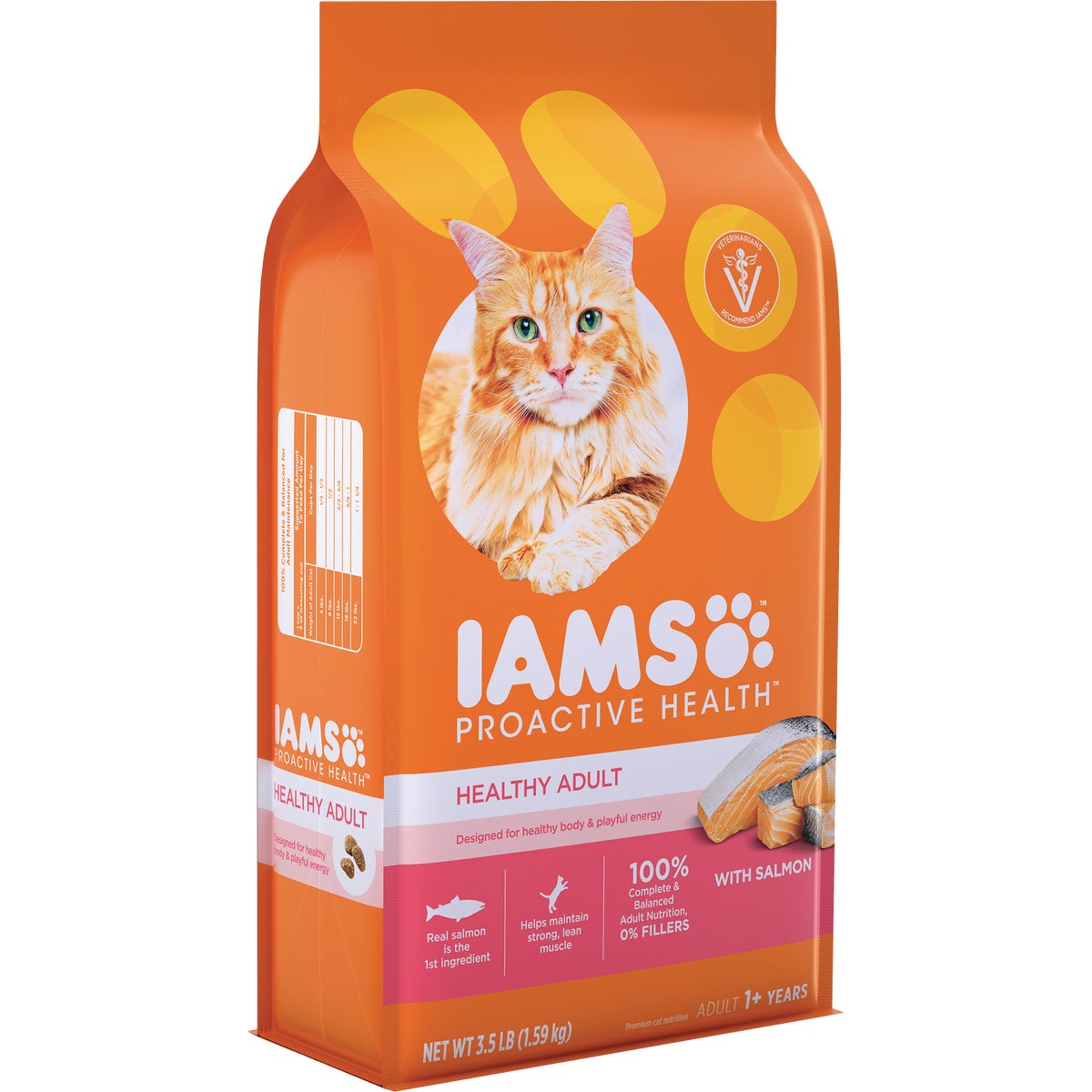 Iams Proactive Health 3.5 Lb. Salmon & Tuna Flavor Adult Dry Cat Food Image 1