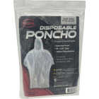 Boss 50 In. x 80 In. Clear Disposable Rain Poncho Image 1