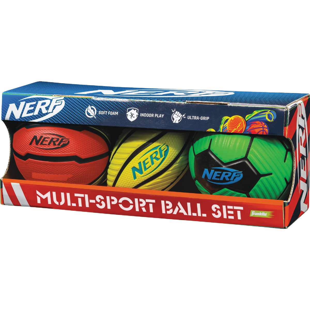 Franklin Nerf Mini Foam Ball Set (3-Pack)