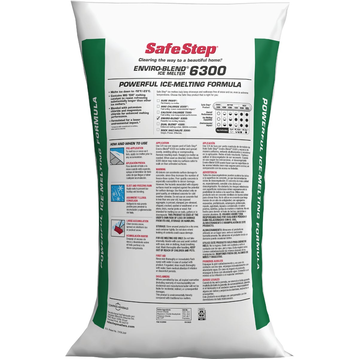 Safe Step Enviro-Blend 6300 25 Lb. Ice Melt Pellets Image 3
