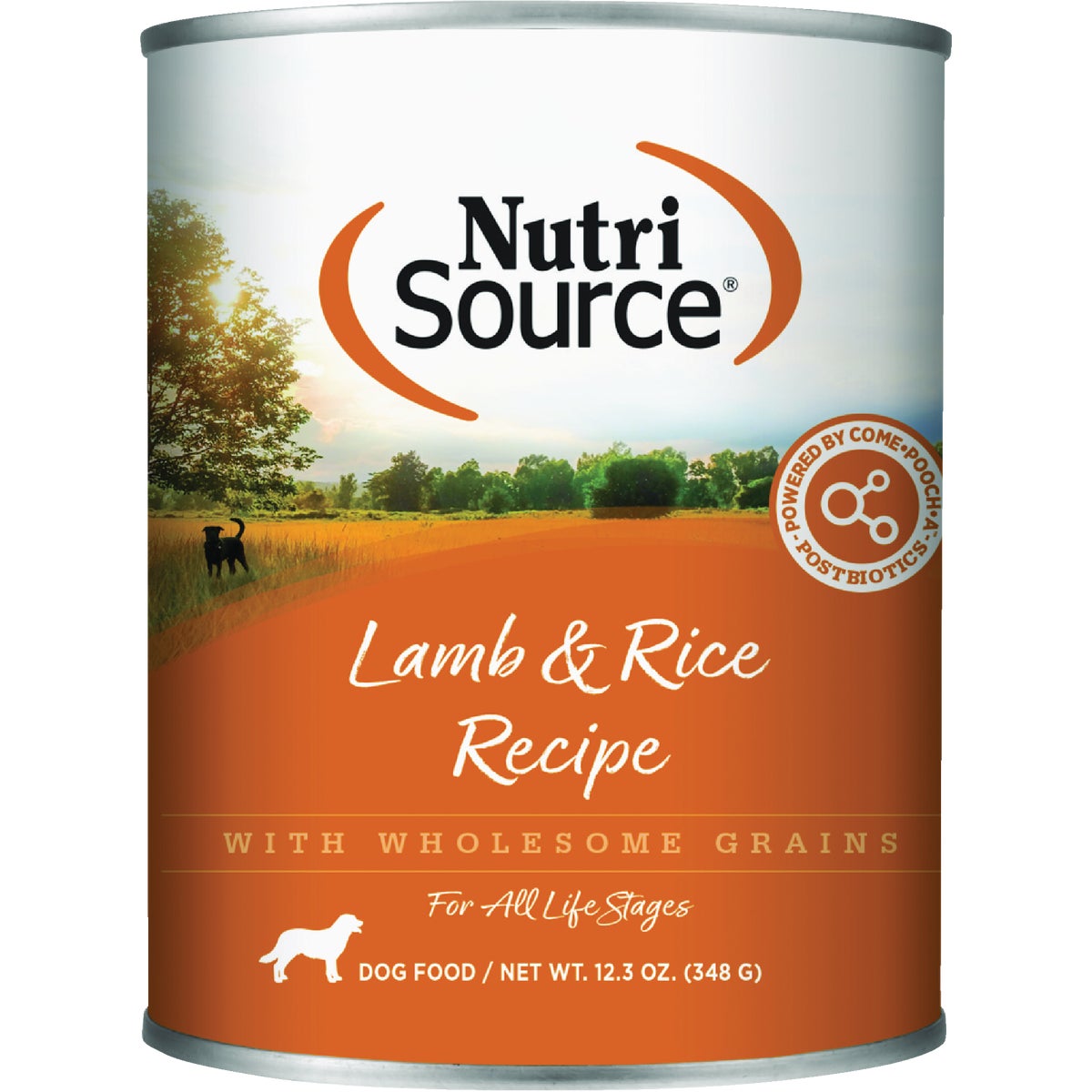 NutriSource 12.3 Oz. Lamb & Rice Formula Wet Dog Food Image 1
