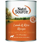 NutriSource 12.3 Oz. Lamb & Rice Formula Wet Dog Food Image 1