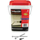 FastenMaster LedgerLok 0.305 In. x 5 In. Coarse Steel Hex-Head Ledger Board Fasteners (250 Ct. Box) Image 3