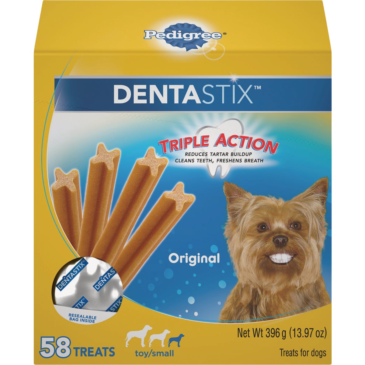 Pedigree Dentastix Toy Dog Original Flavor Dental Dog Treat (58-Pack) Image 1