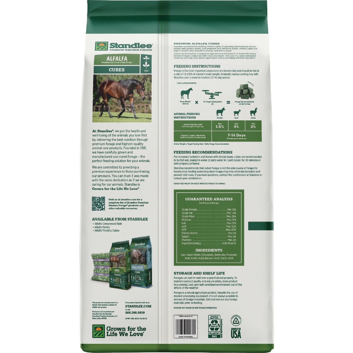 Standlee Premium Western Forage 40 Lb. Premium Alfalfa Cubes Image 6