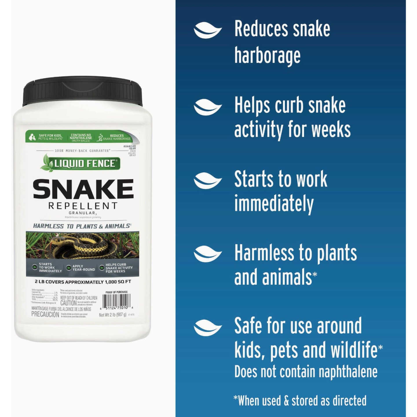 Liquid Fence 2 Lb. Ready To Use Granules Snake Repellent Image 2
