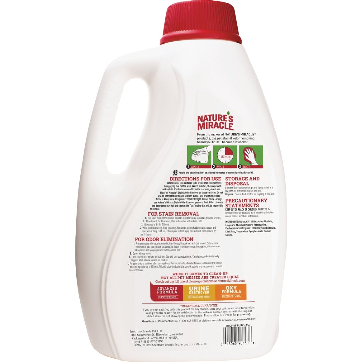 Nature's Miracle 128 Oz. Liquid Dog Stain & Odor Remover Image 2