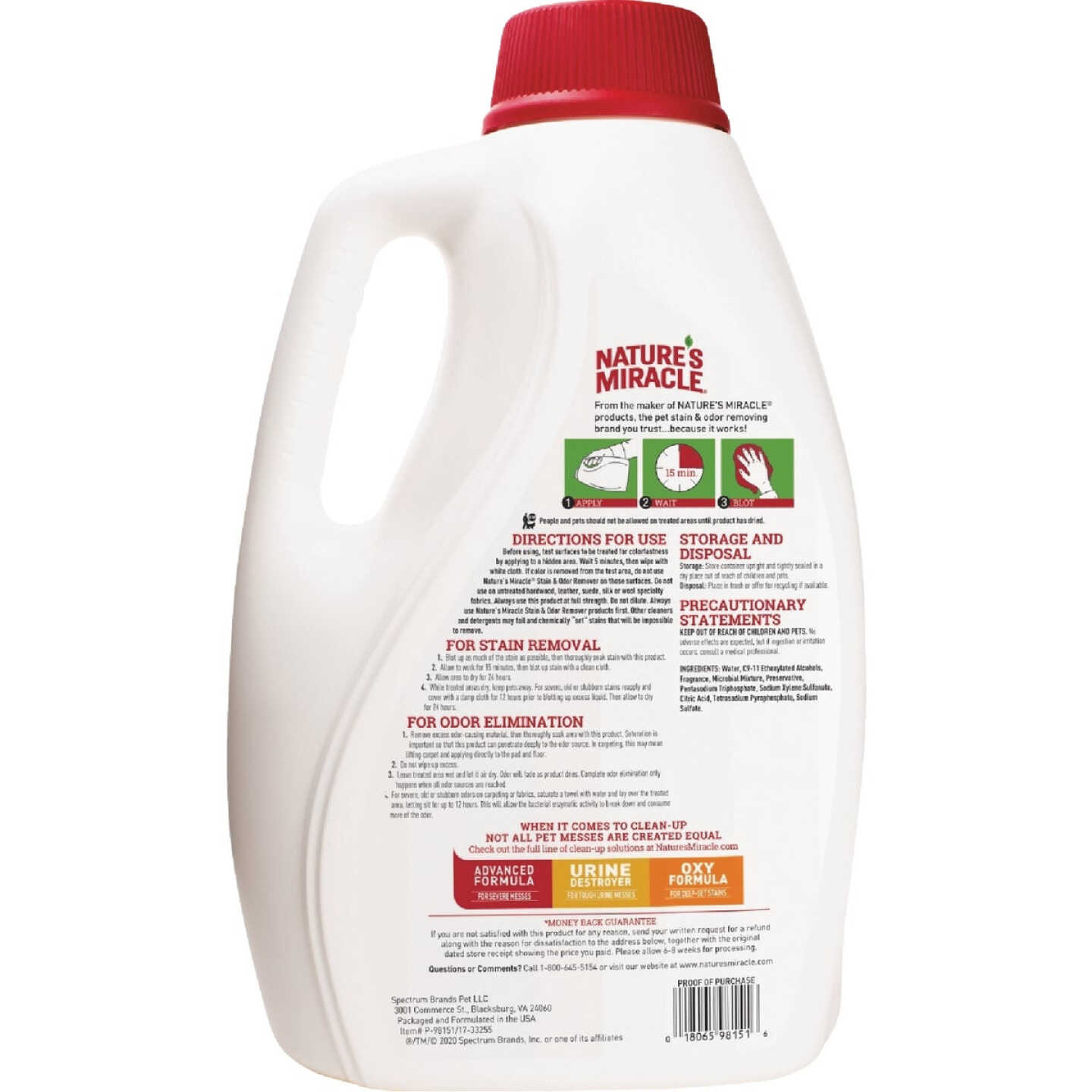 Nature's Miracle 128 Oz. Liquid Dog Stain & Odor Remover Image 2