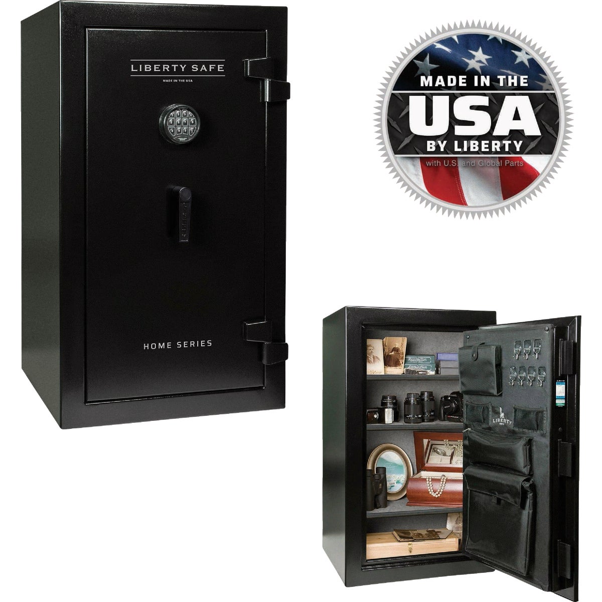 Liberty Safe Home 12-Gun Black Textured Gun Safe Image 2