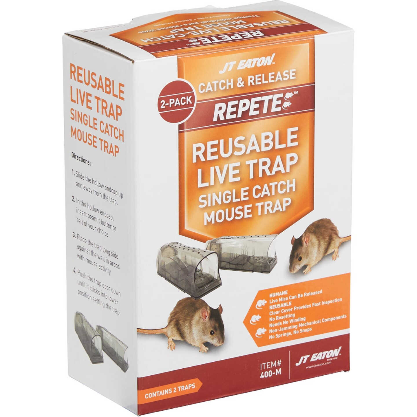 JT Eaton Repete Reusable Live Mouse Trap (2-Pack) Image 3