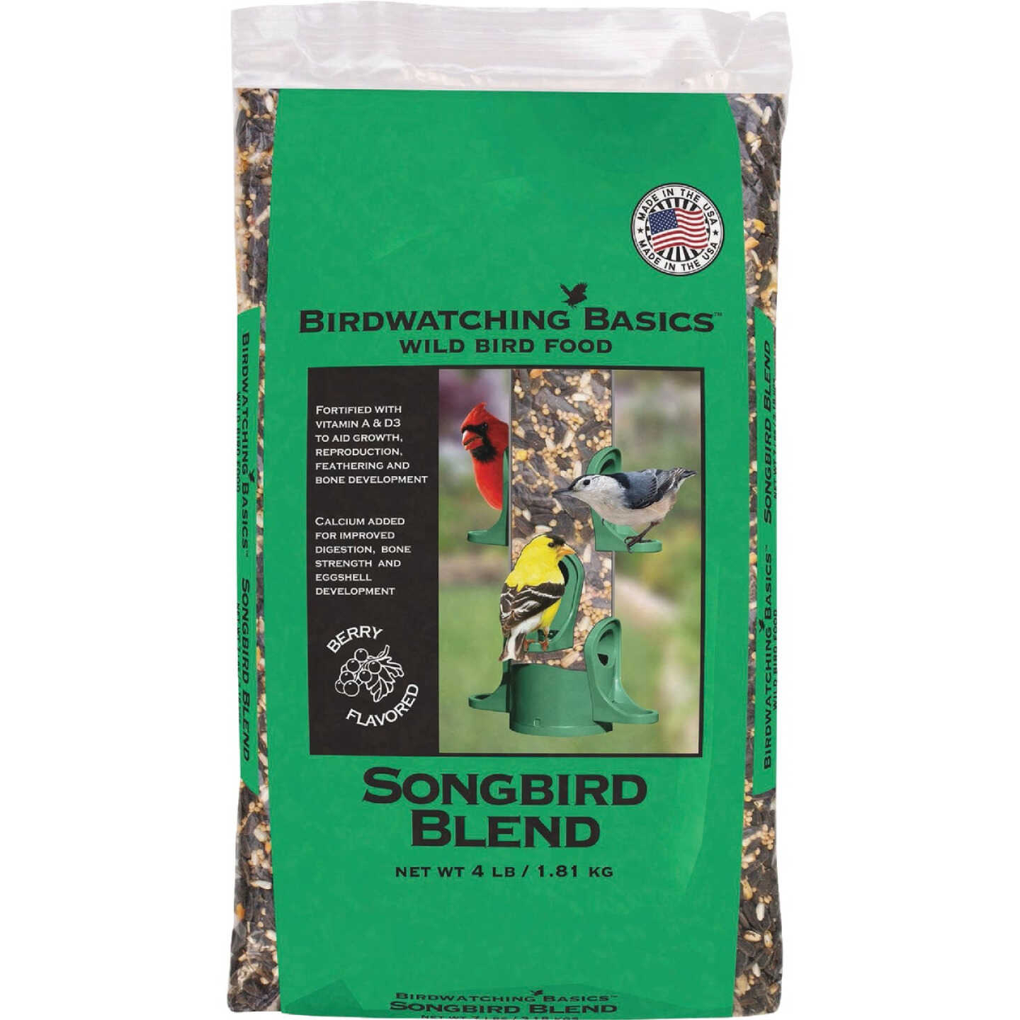 Birdwatching Basics 4 Lb. Songbird Blend Wild Bird Food Image 1