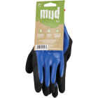Mud H2O Women's Small Latex Coated Polyester Cobalt Blue Garden Glove Image 2