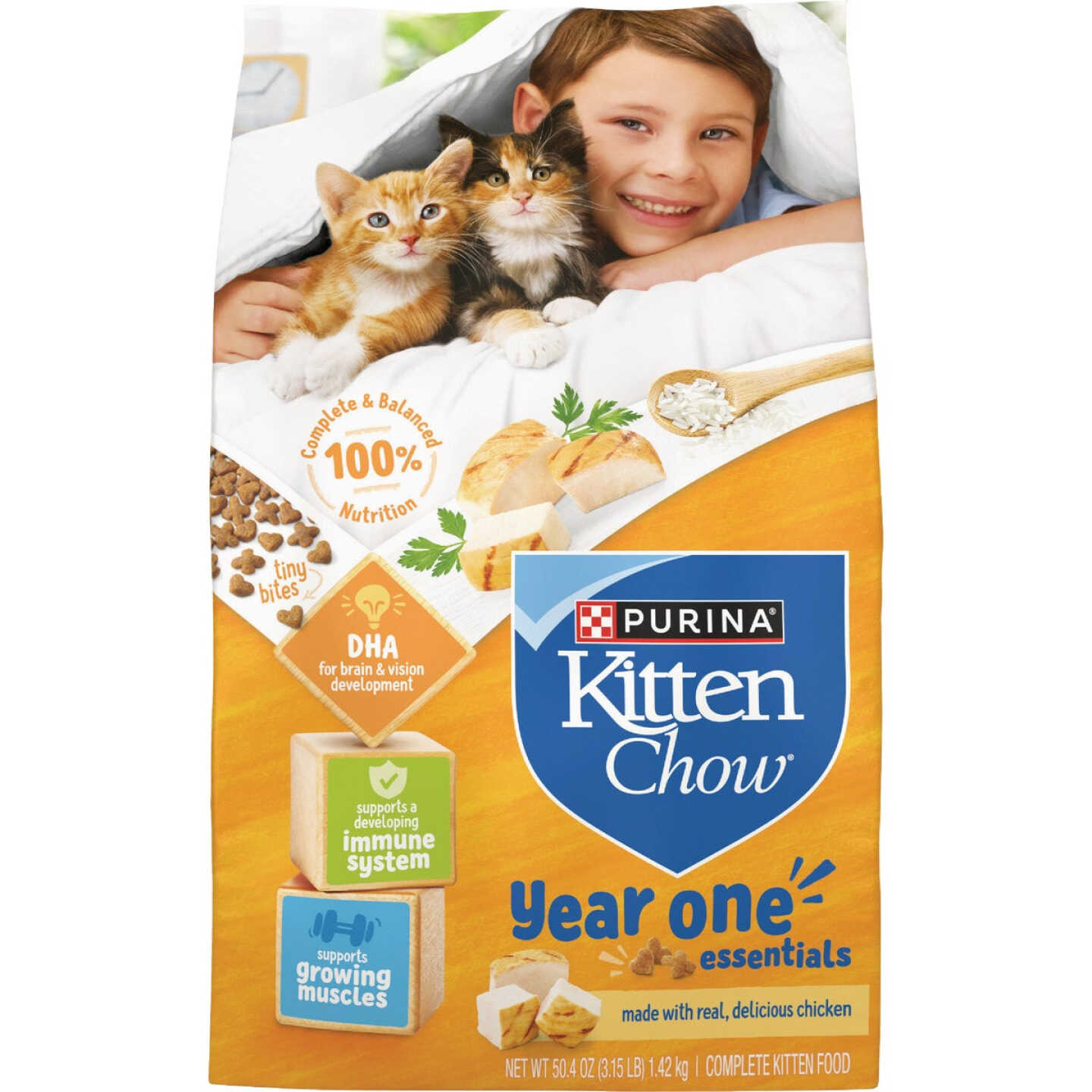 Purina Kitten Chow 3.15 Lb. Chicken Dry Kitten Food Image 1