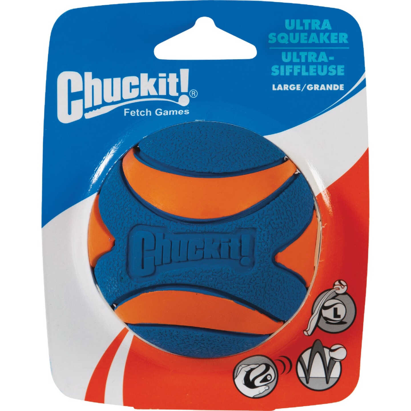 Chuckit Large Ultra Squeaker Dog Ball Image 1