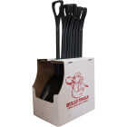 Bully Tools 25 In. Poly D-Grip Handle Plastic Scoop Shovel Cardboard Display (9-Piece) Image 1