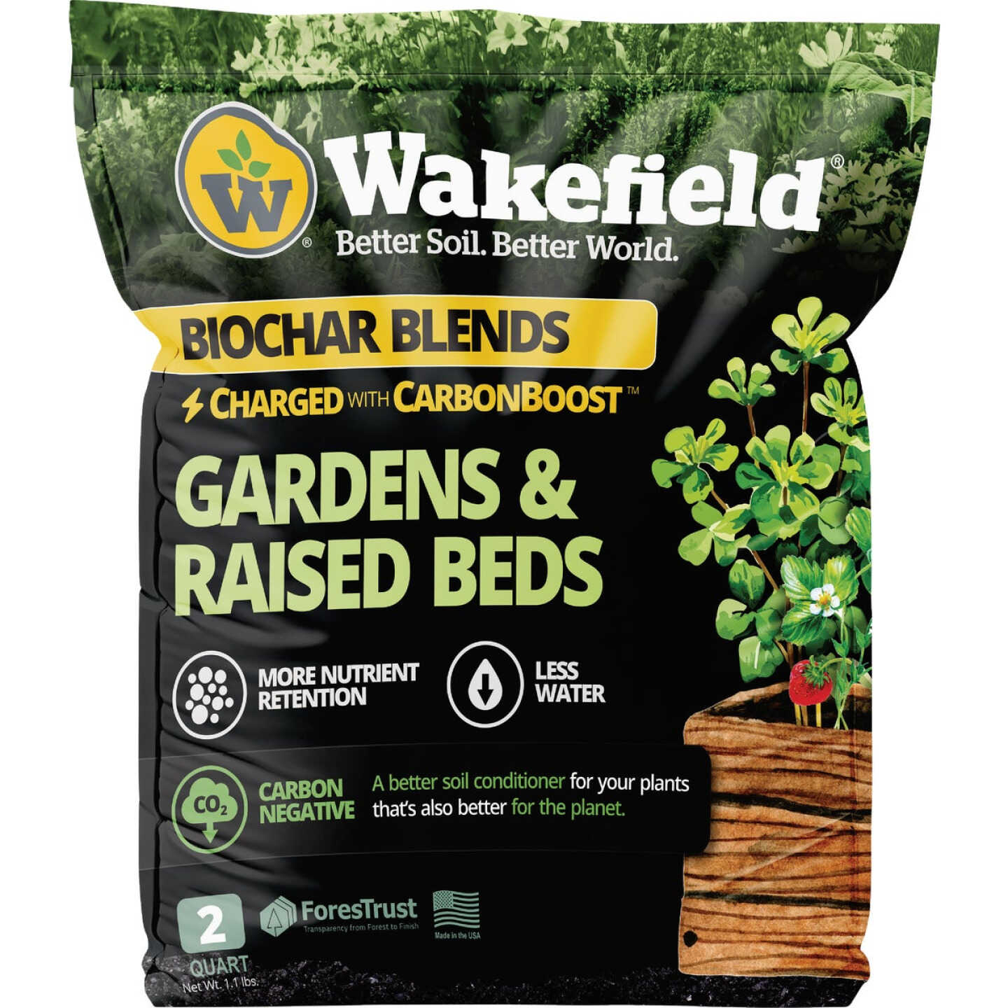Wakefield Biochar 2 Qt. Garden & Raised Bed Soil Blend Image 1