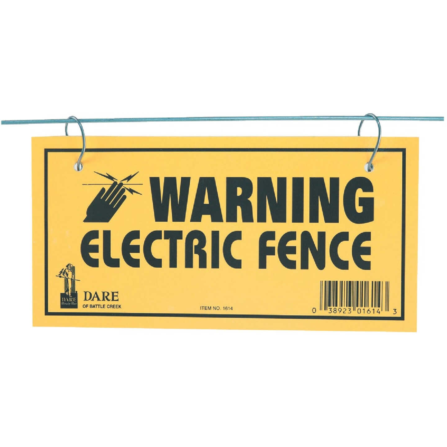 Dare Plastic Sign Warning Electric Fence Image 1