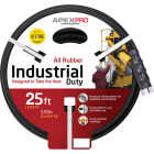 Apex Pro 5/8 In. Dia. x 25 Ft. Black Rubber Hot Water Garden Hose Image 1