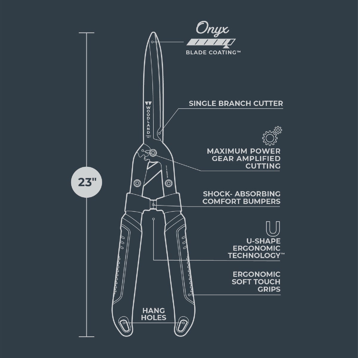 Woodland 23 In. MaxForce Super Duty Hedge Shear Image 4