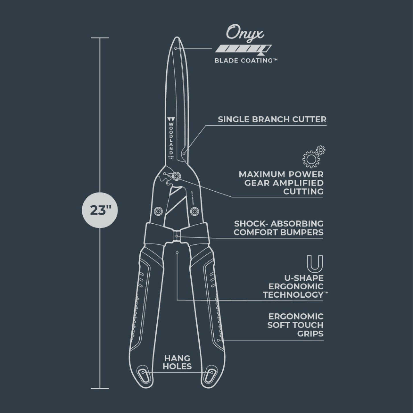 Woodland 23 In. MaxForce Super Duty Hedge Shear Image 4