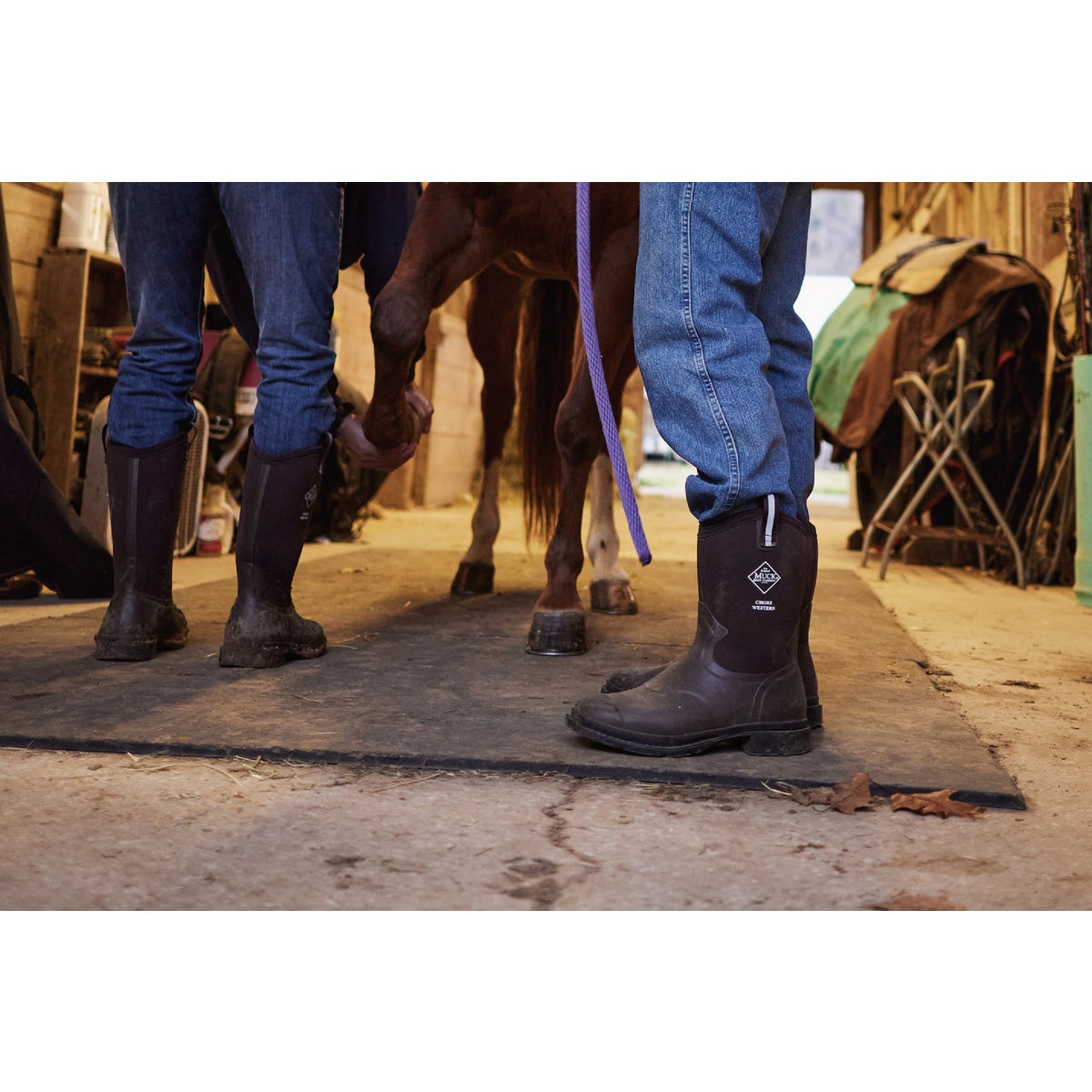 The Muck Boot Company Men's 7 Dark Brown Chore Western Mid Boot Image 2