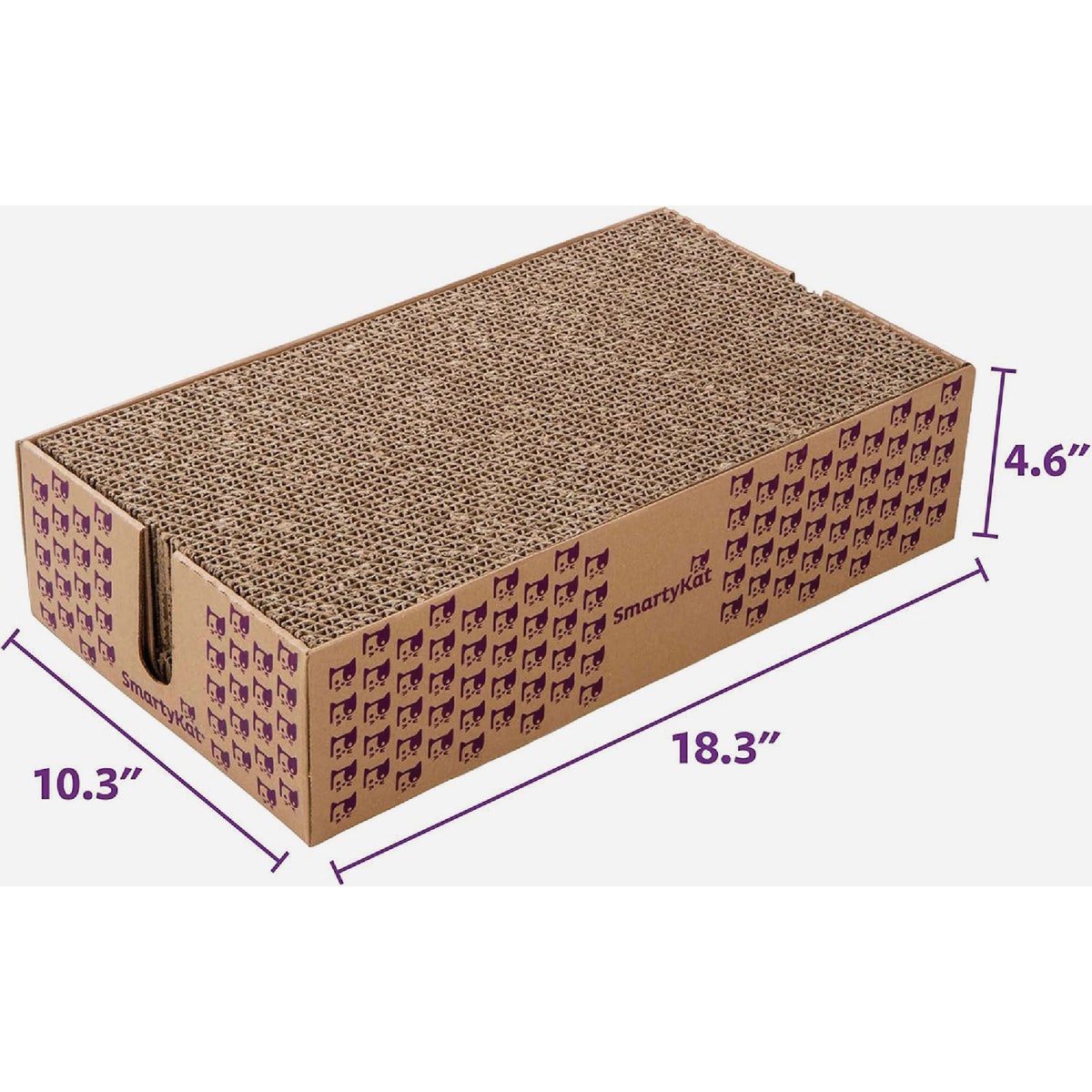 SmartyKat Super Scratcher+ Cat Scratcher with Catnip Infusion Technology (3-Pack) Image 3